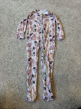 Milk + Coco Girls Pink Ice Cream truck One-Piece Zipper Pajamas 12-18 months